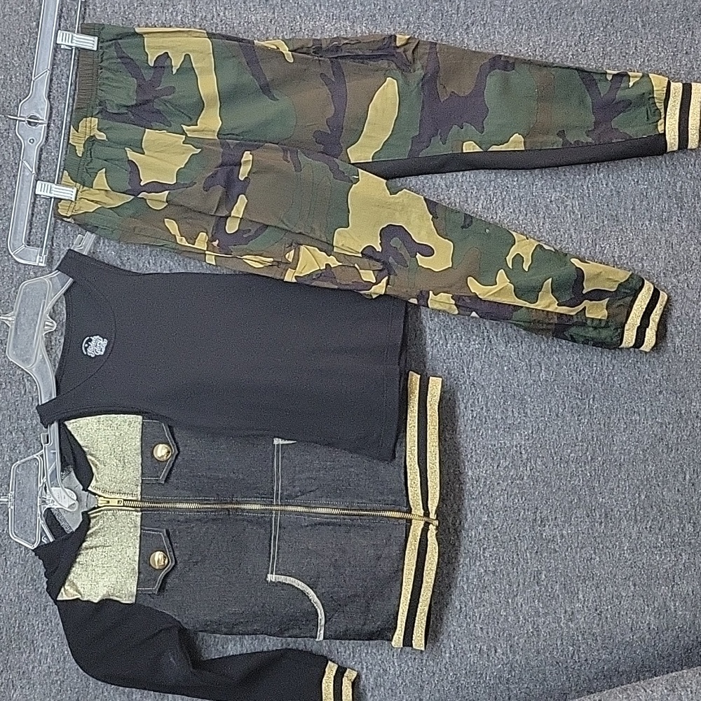 Make A Wish Jacket Pant Set Children's Size Small, Tank Faded Glory Size 6-6X